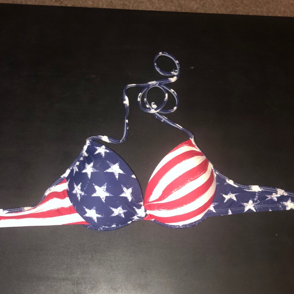 American Flag Swim Top